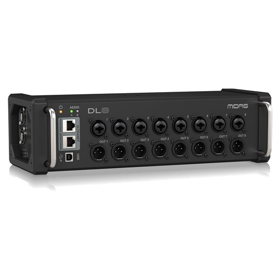 Midas DL8 8-In/8-Out Stage Box w/ 8x Midas Mic Pres & Ultranet