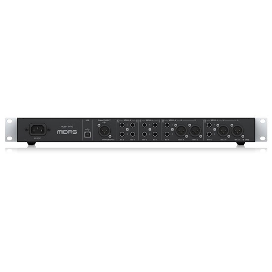 Midas HUB4 PRO Monitor System w/ 4 PoE Ports for Personal Mixers or Compatible Stage Box