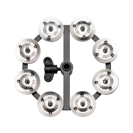 Meinl HTHH1BK Single Row Stainless Steel Hi-Hat Tambourine