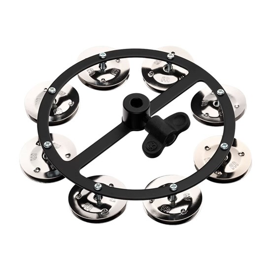 Meinl HTHH1BK Single Row Stainless Steel Hi-Hat Tambourine