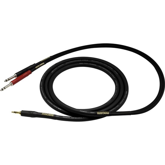 Mogami 3.5mm TRS to Dual 1/4 TS Cable (3ft)