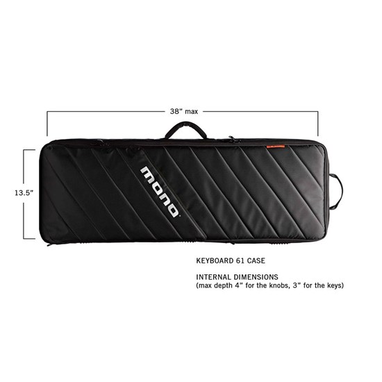 Mono M80 Keyboard 61-Key Case (Black)