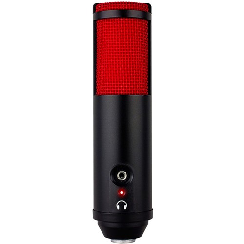 MXL Tempo USB Condenser Mic w/ Headphone Output (Black / Red)