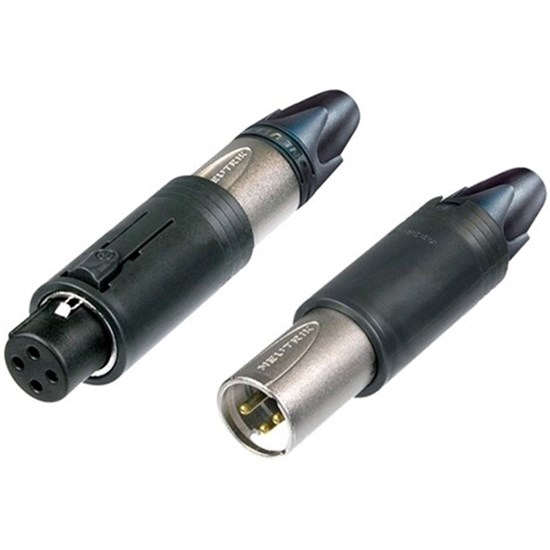 Neutrik NC3FM-C Convertcon Unisex XLR Cable Connector (Black & Silver)