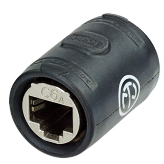 Neutrik NE8FFX6-W Cat6A Feedthrough Coupler for Cable Extensions