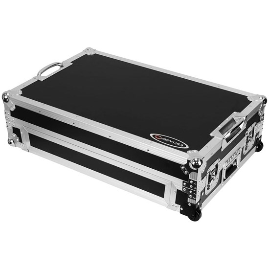 Odyssey Pioneer DDJREV5 1RU Flight Case with Glide Laptop Platform and Wheels