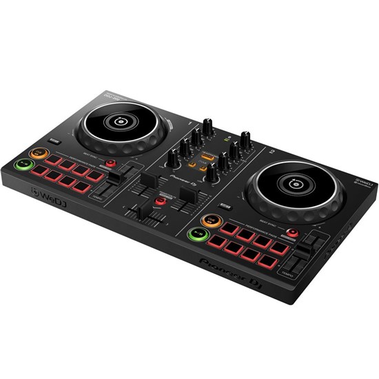 Pioneer DDJ200 2-Ch Rekordbox DJ Controller Pack w/ DM40DBT Bluetooth Monitors (Black)