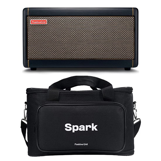 Positive Grid Spark Smart Guitar Practice Amp 40 Watt (Black) w/FREE BAG