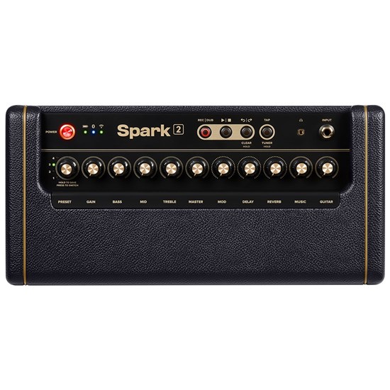 Positive Grid Spark 2 50 Watt Smart Guitar Amp and Bluetooth Speaker (Black)