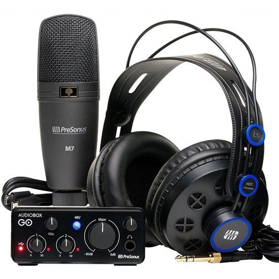 PreSonus AudioBox GO Creator Bundle w/ Interface, Headphones & Microphone