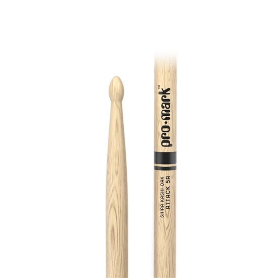 ProMark Classic Attack 5A Shira Kashi Oak Drumstick Oval Wood Tip