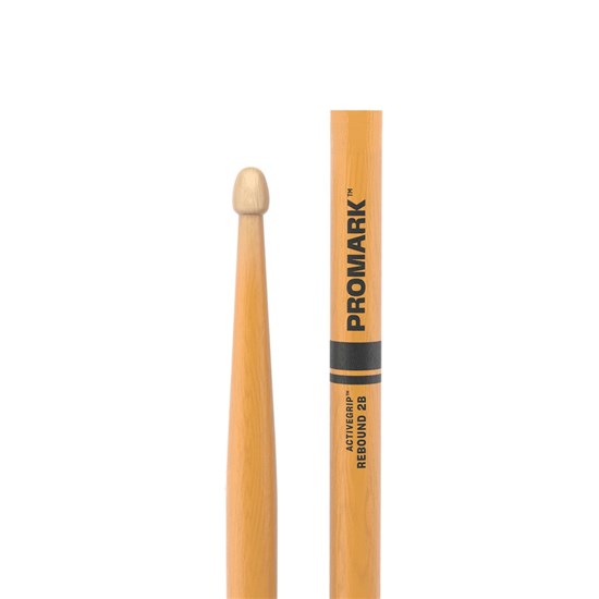 ProMark Rebound 2B ActiveGrip Clear Hickory Drumstick Acorn Wood Tip