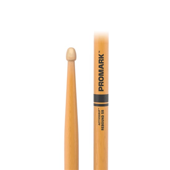 ProMark Rebound 5B ActiveGrip Clear Hickory Drumstick Acorn Wood Tip