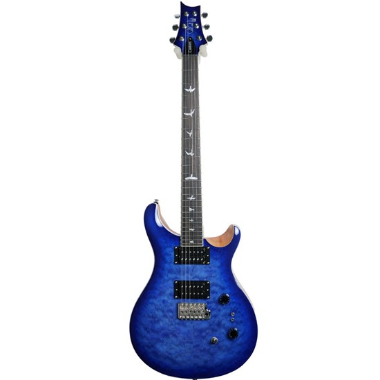 PRS Mannys Select SE Custom 24-08 Quilt Top (Faded Blue Burst) inc Gig Bag