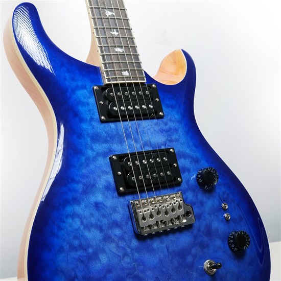 PRS Mannys Select SE Custom 24-08 Quilt Top (Faded Blue Burst) inc Gig Bag