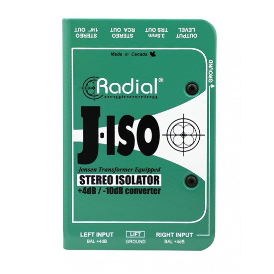 Radial J-Iso Stereo +4dB to -10dB Converter