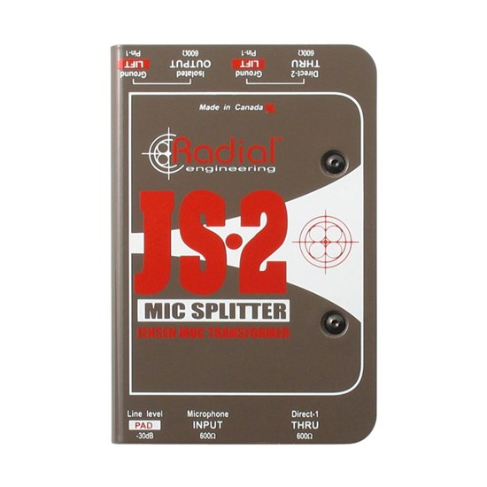 Radial JS2 Passive 2-way Microphone Splitter