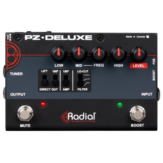 Radial PZ-Deluxe Acoustic Instrument Pre-Amp w/ Parametric EQ and DI