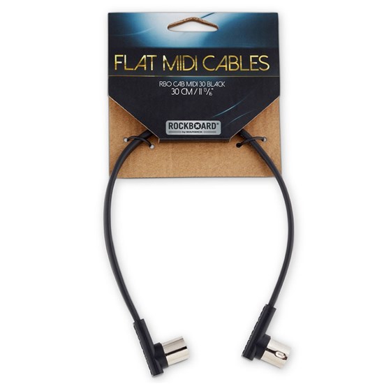 RockBoard Flat Patch Midi Cable 30cm Black