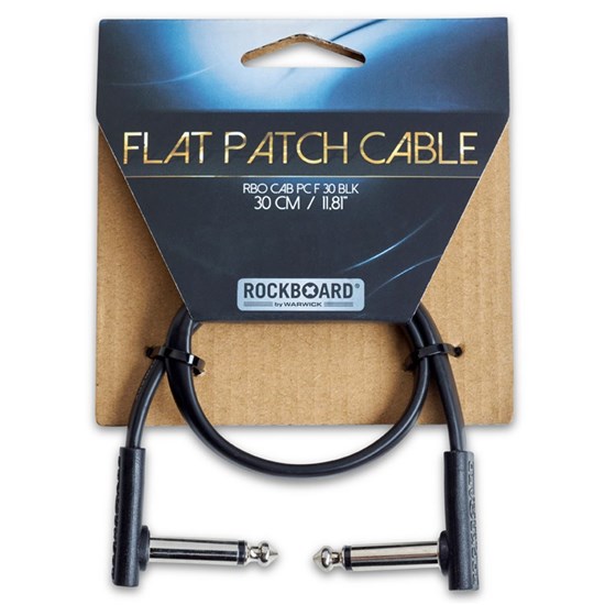 RockBoard Flat Patch Cable 30cm Black