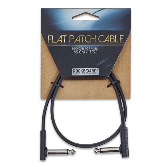 RockBoard Flat Patch Cable 45cm Black