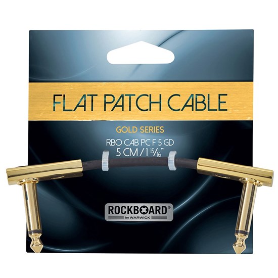 RockBoard Flat Patch Cable 5cm Gold