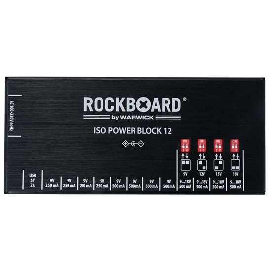 RockBoard ISO Power Block V12 IEC Multi Power Supply w/ Isolated Outputs