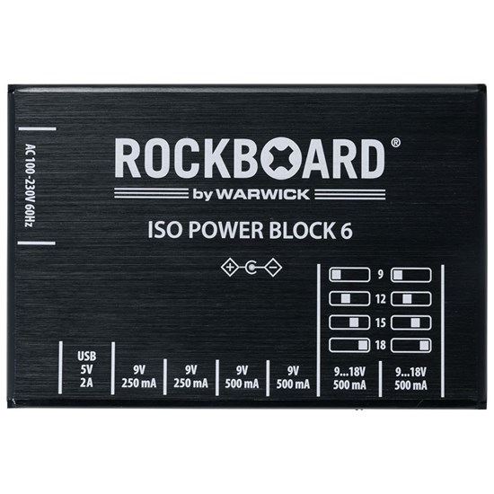 RockBoard ISO Power Block V6 IEC Multi Power Supply w/ Isolated Outputs