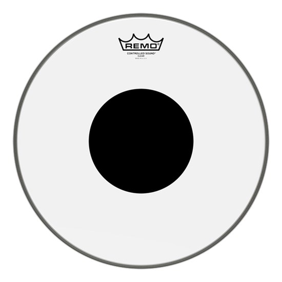 Remo CS-0110-10 Controlled Sound Coated Bottom Black Dot Drumhead, 10â?