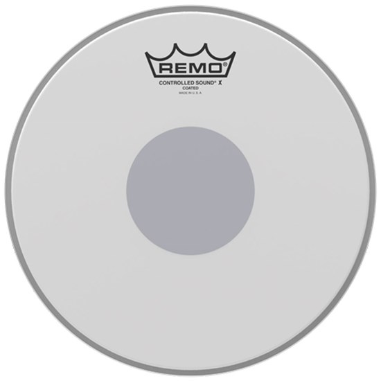 Remo CX-0110-10 Controlled Sound X Coated Black Dot Snare Drumhead Bottom Black Dot, 10