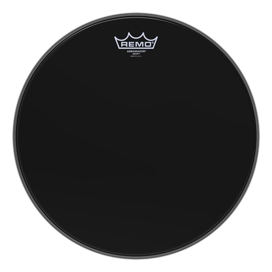 Remo ES-1022-00 Ambassador Ebony Bass Drumhead, 22