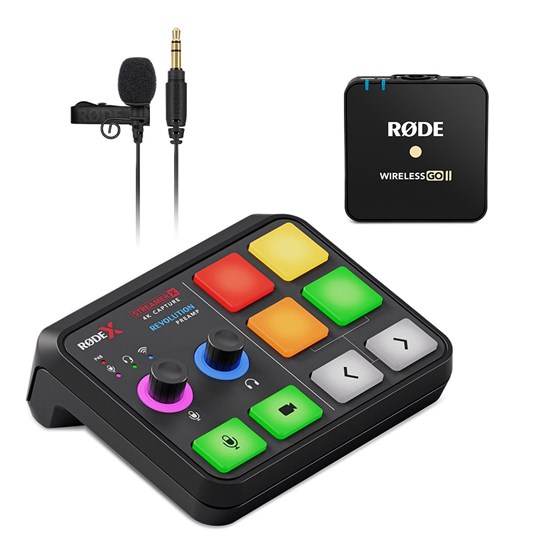 Rode Streamer X Pack w/ 1 x Wireless GO II TX & 1 x Lavalier GO Microphone