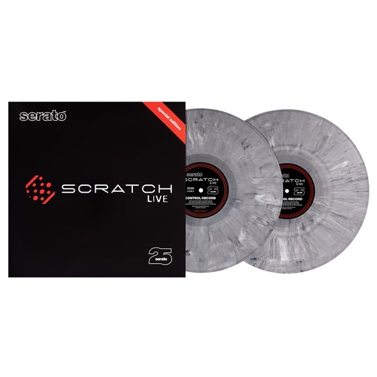 Serato Scratch Live Control Vinyl 25th Anniversary Edition Pair (Grey Marble)