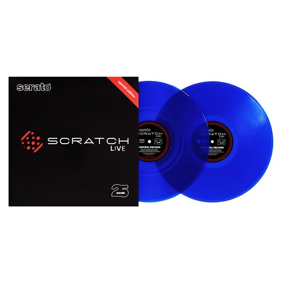 Serato Scratch Live Control Vinyl 25th Anniversary Edition Pair (Translucent Blue)