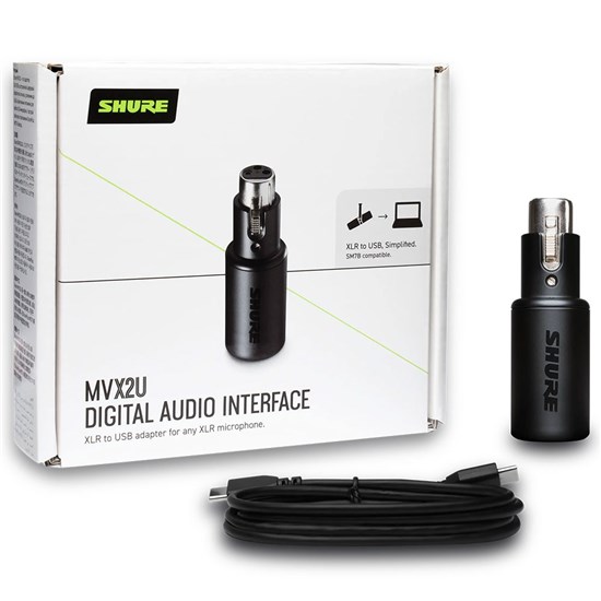 Shure MVX2U XLR to USB Digital Audio Interface