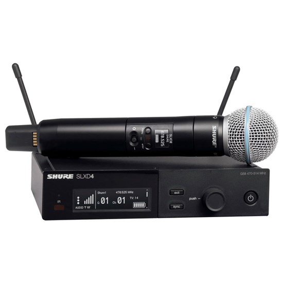 Shure SLX-D-24/B58 Digital Beta 58 Handheld Wireless System (J54 Band)