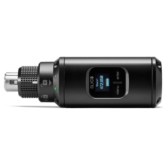 Shure SLXD3 Plug-On Digital Wireless Transmitter w/ XLR Connector H57 Band