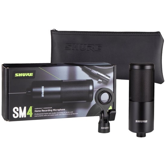 Shure SM4K Dual Diaphragm Microphone w/ Hard Mount (Black)