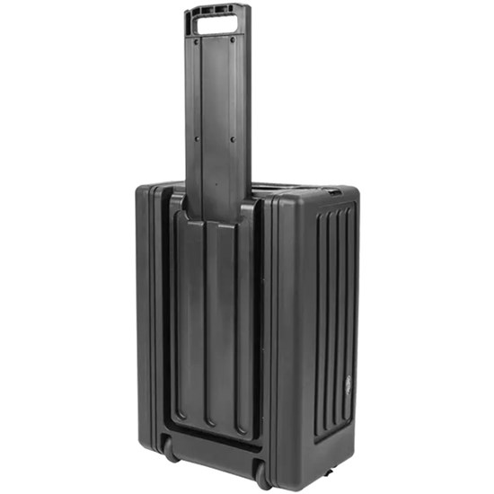 SKB 1SKB-R4SW Roto-Moulded 4U Shallow Rack Case w/Telescopic Handle and Wheels