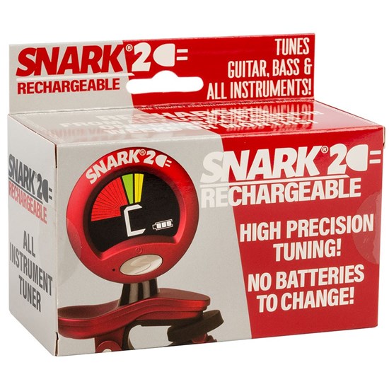 Snark 2 Rechargeable All Instrument Clip-On Chromatic Tuner (Red)