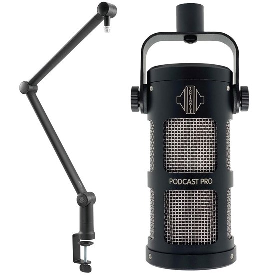 Sontronics Podcast Pro Microphone w/Elevate Stand (Black)