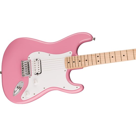 Squier Sonic Stratocaster HT H Maple Fingerboard White Pickguard (Flash Pink)