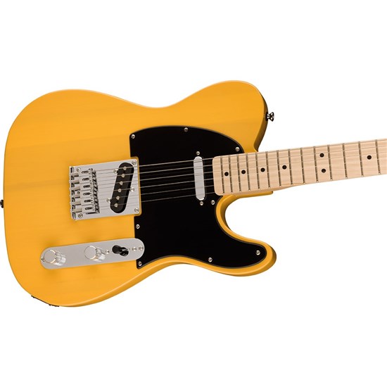 Squier Sonic Telecaster Maple Fingerboard Black Pickguard (Butterscotch Blonde)