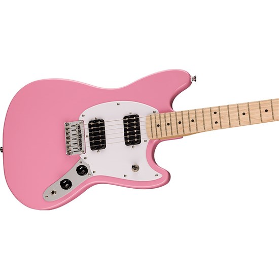 Squier Sonic Mustang HH Maple Fingerboard White Pickguard (Flash Pink)