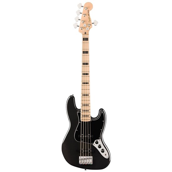 Squier Affinity Series Active Jazz Bass V Maple Fingerboard (Black Metallic)