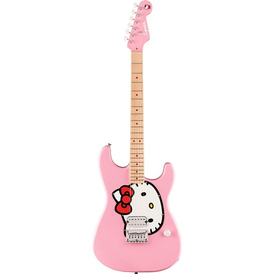 Squier Limited Edition Hello Kitty Stratocaster Maple Fingerboard (Pink) inc Gig Bag