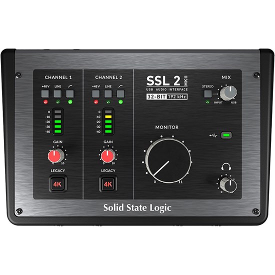 Solid State Logic SSL2 MK2 2x2 USB Audio Interface w/ Legacy 4K Analogue Enhancement