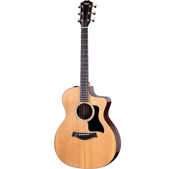 Taylor 214ce Plus Acoustic Electric Guitar (Black) inc AeroCase