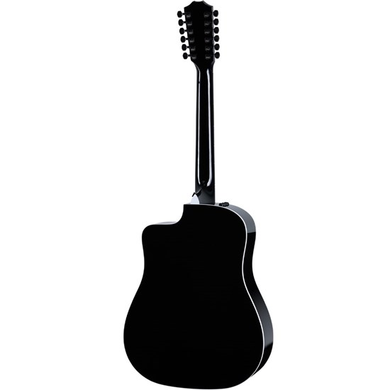 Taylor 250ce-BLK Plus 12-String Acoustic Electric Guitar (Black) inc AeroCase