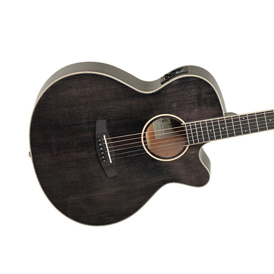 Tanglewood TW4BS Acoustic Guitar (Black Shadow) w/ Cutaway & Pickup